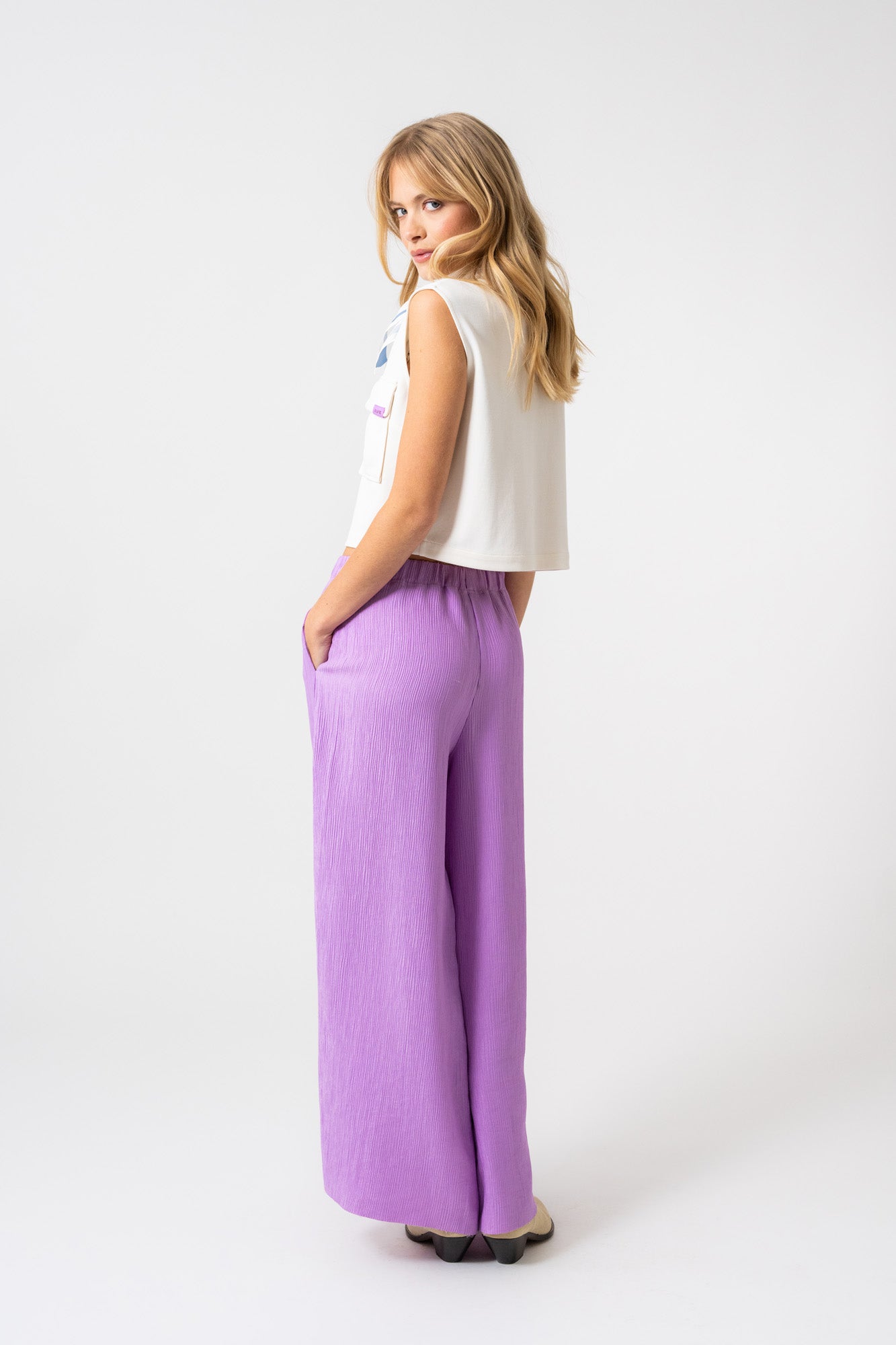 Ka Trousers Bright Lilac