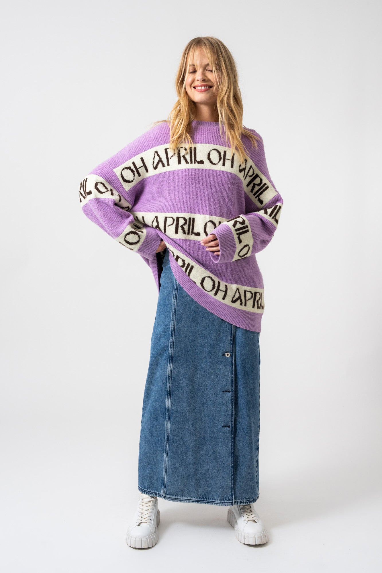 Billie Knit Jumper Bright Lilac