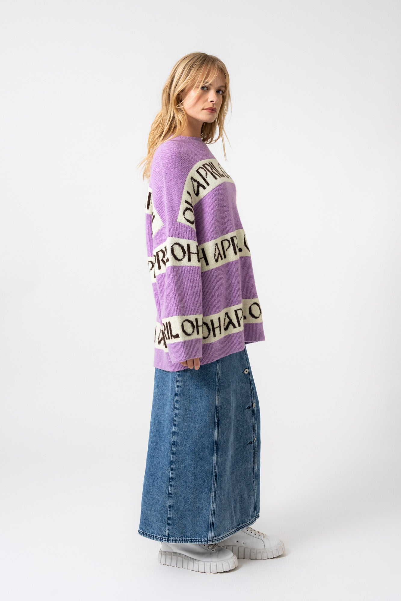 Billie Knit Jumper Bright Lilac