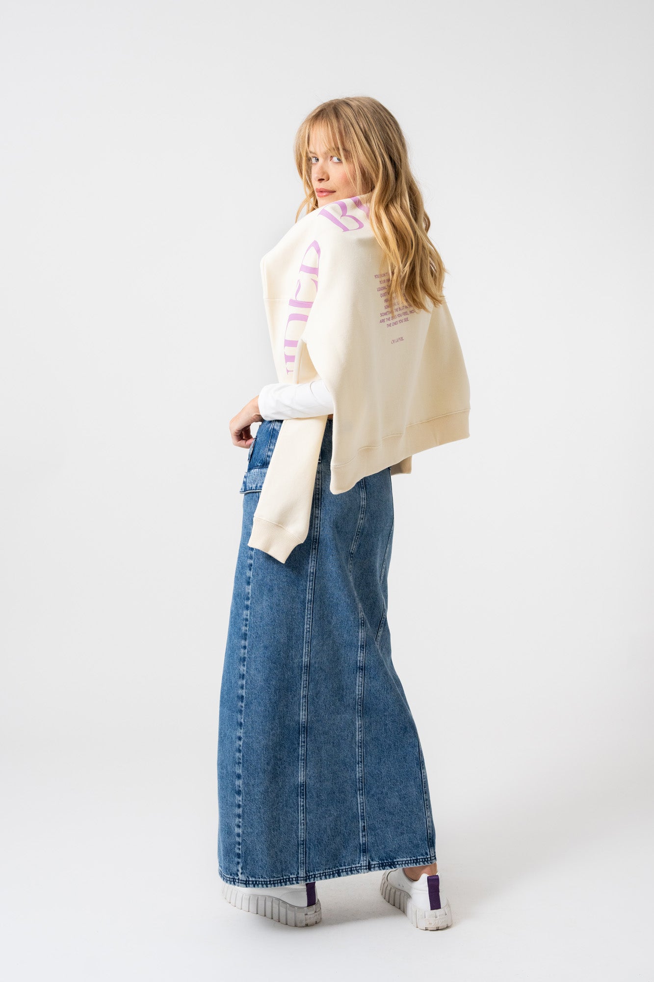 Aspen Denim Skirt Blue