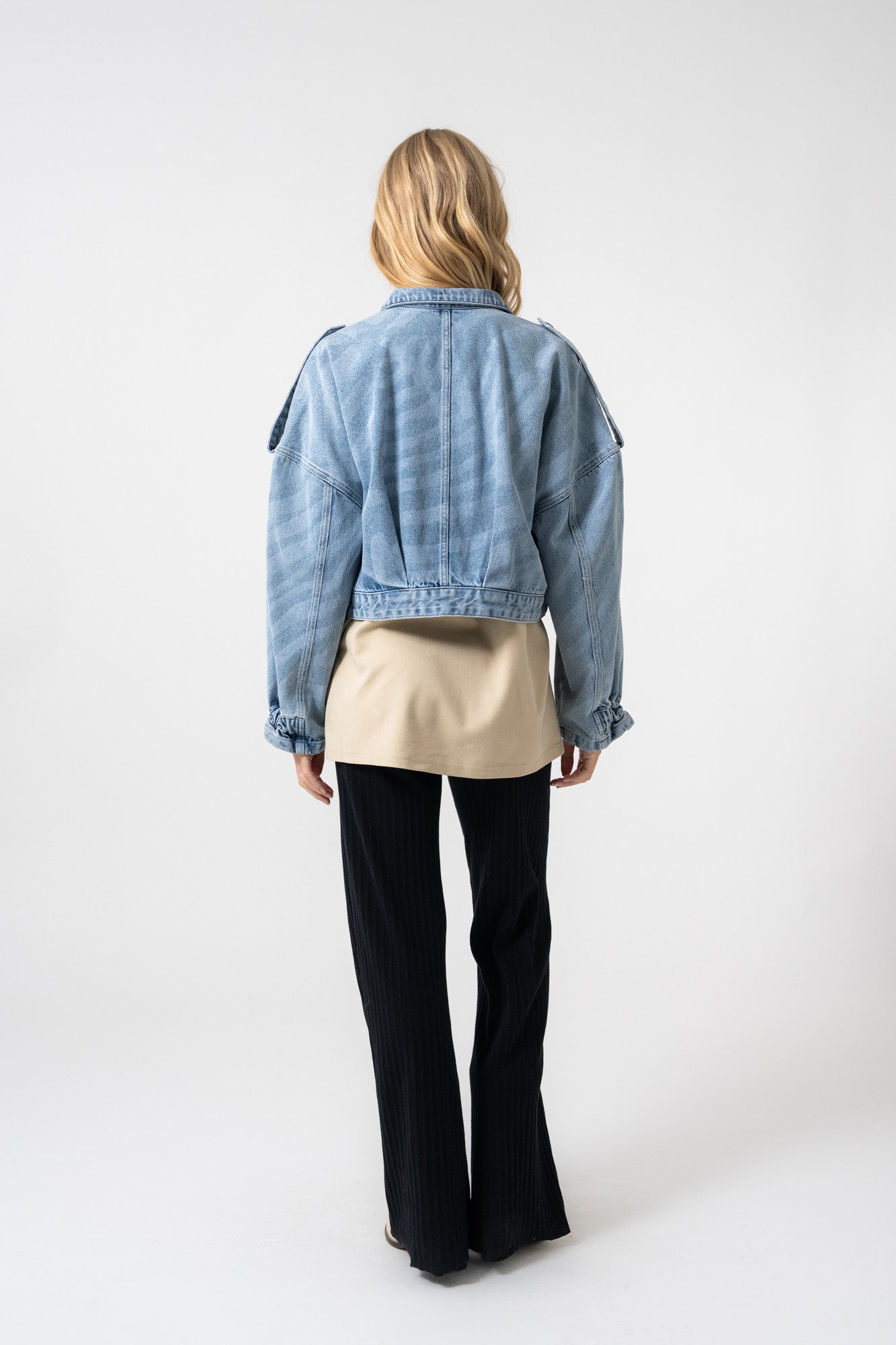 Oona Denim Jacket Blue Zebra