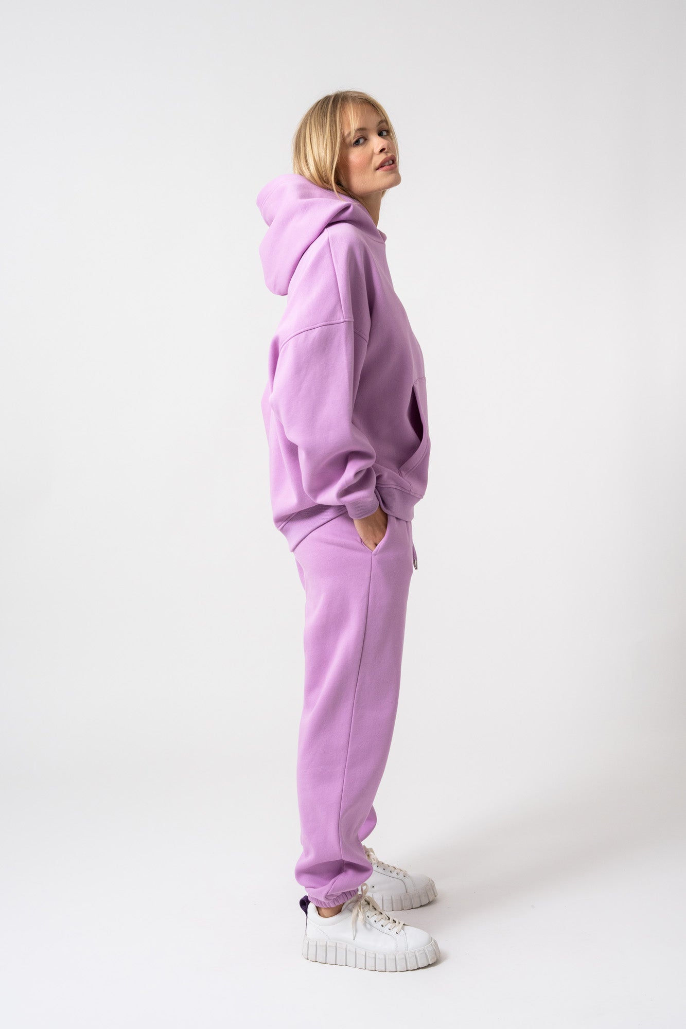 Boyfriend Hoodie Bright Lilac