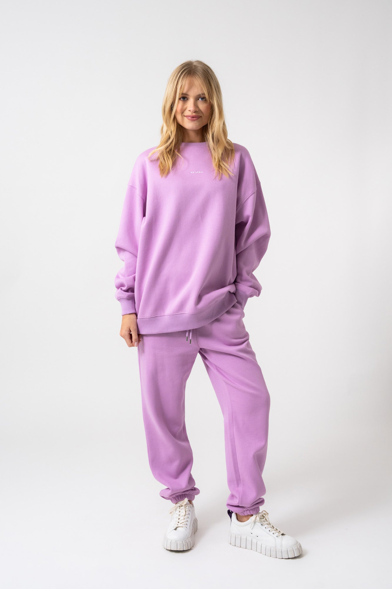 Oversized Sweater Bright Lilac