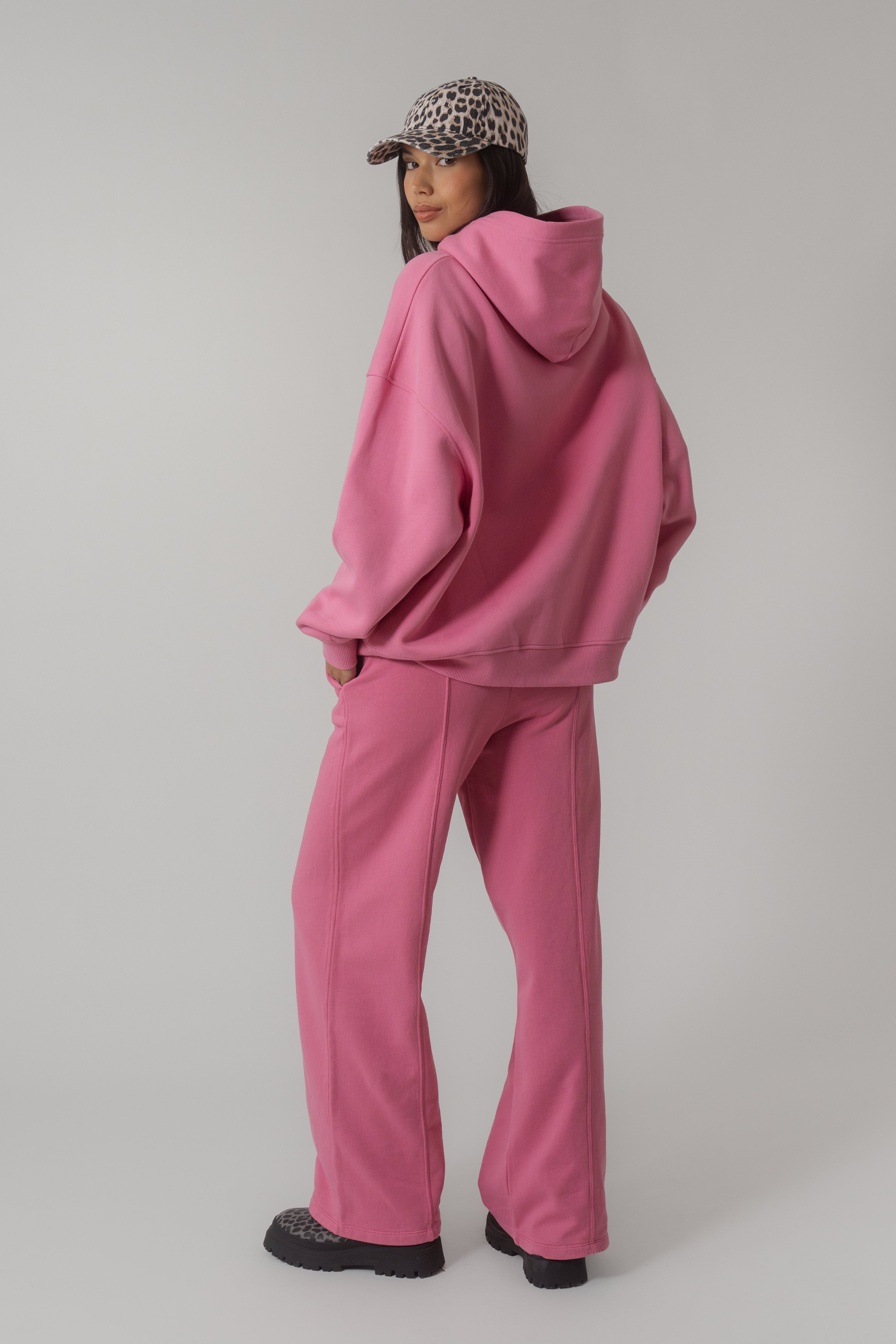 Boyfriend Hoodie Deep Pink