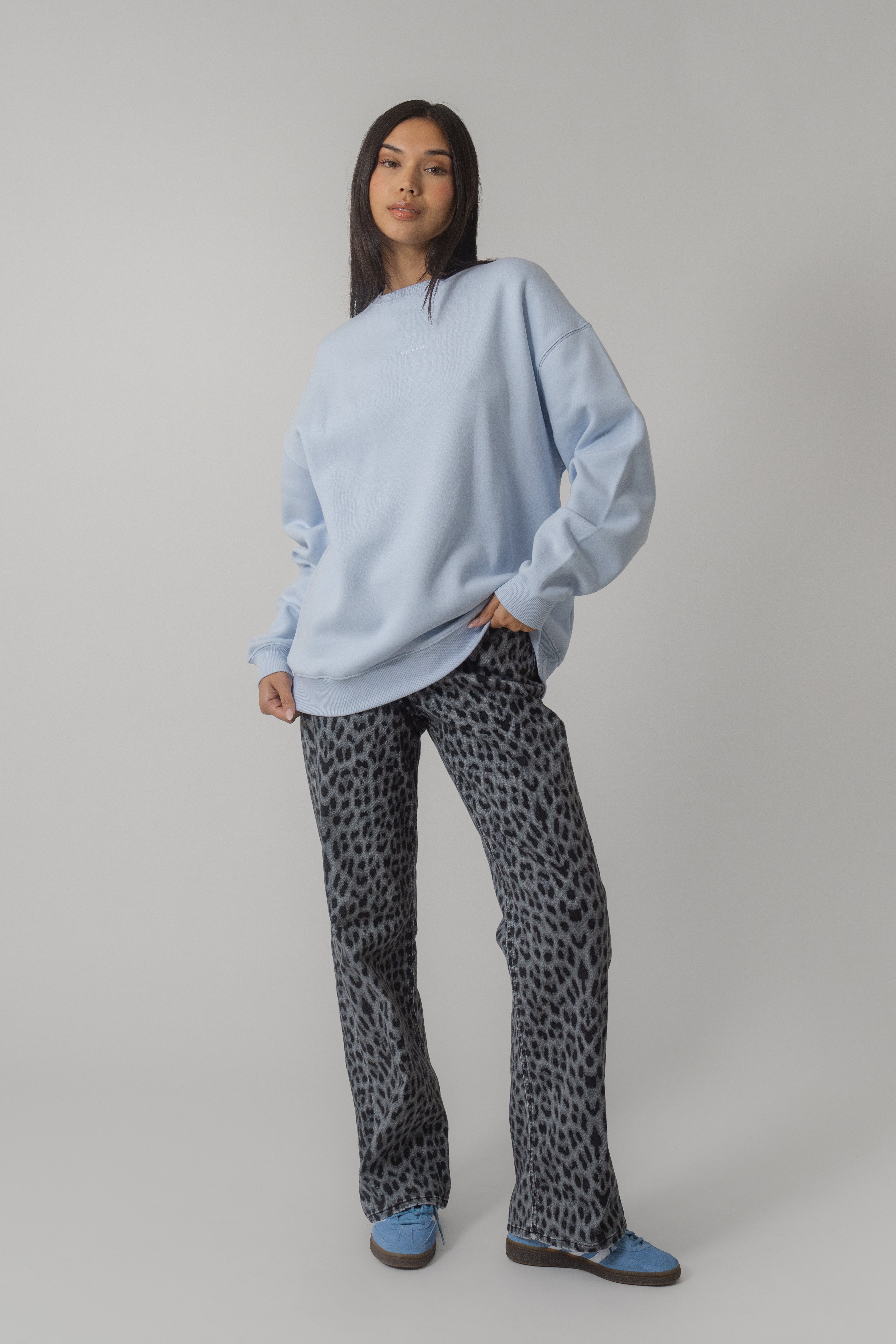 Oversized Sweater Ice Blue