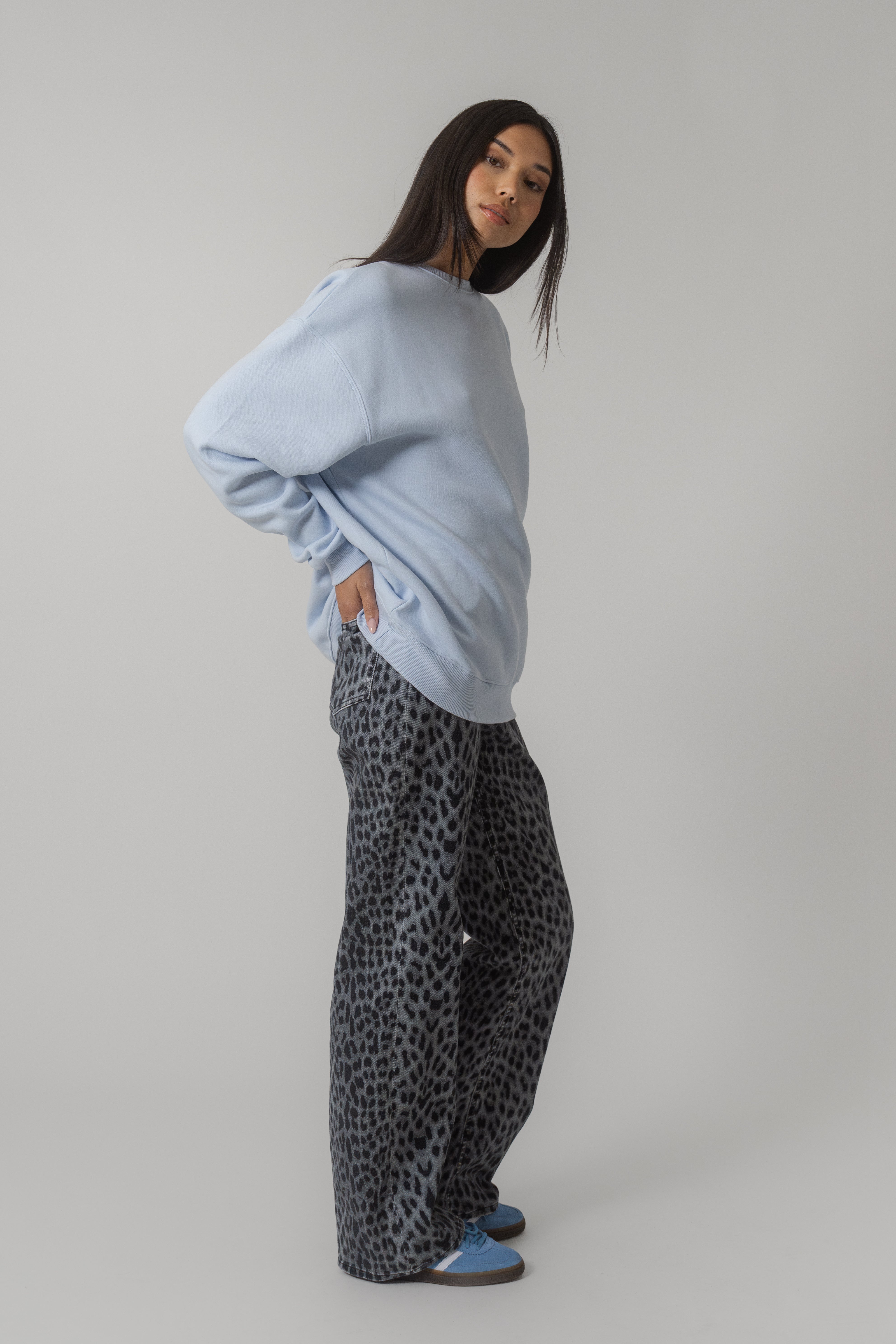 Oversized Sweater Ice Blue