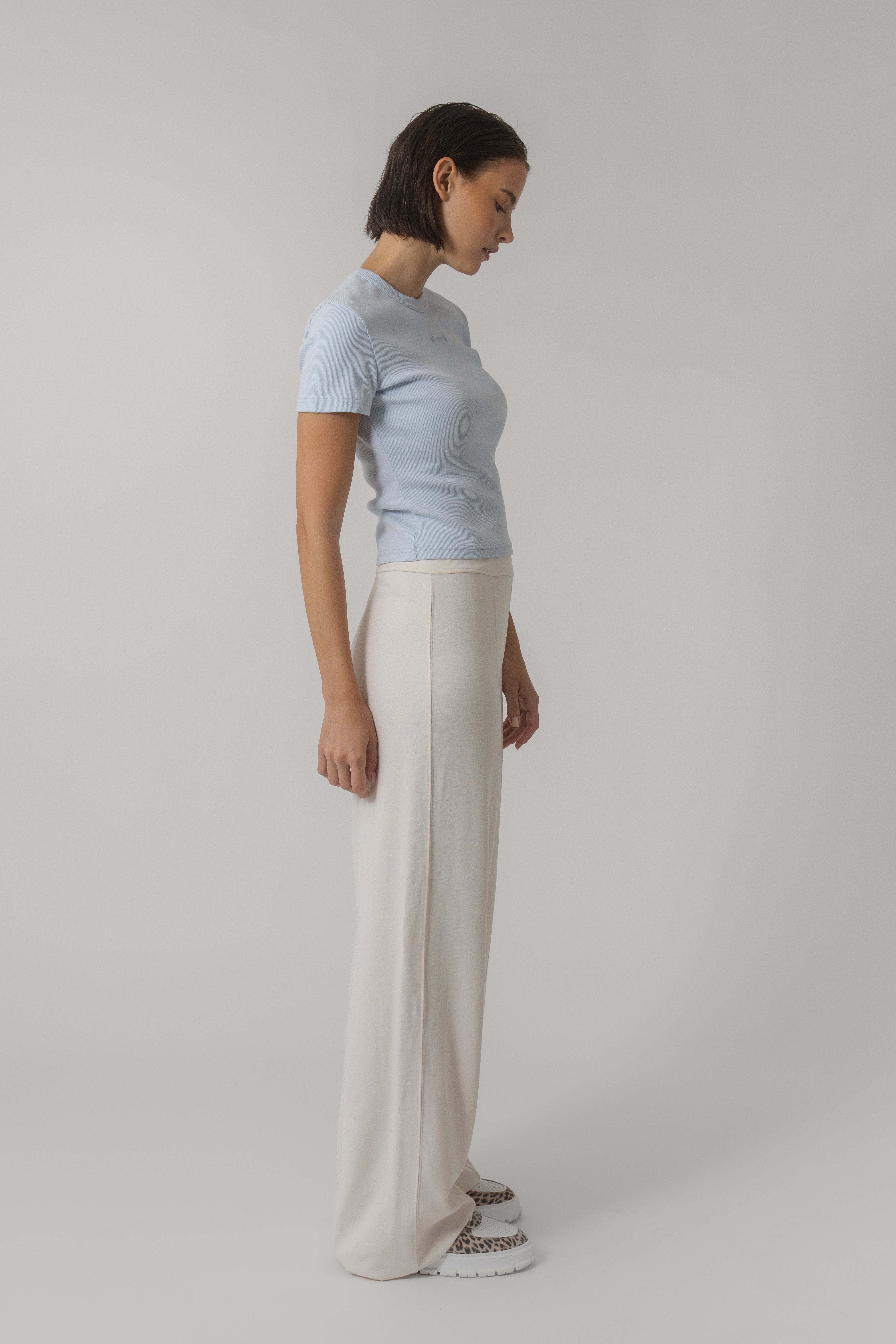 Velah Wide Leg Trousers Sand