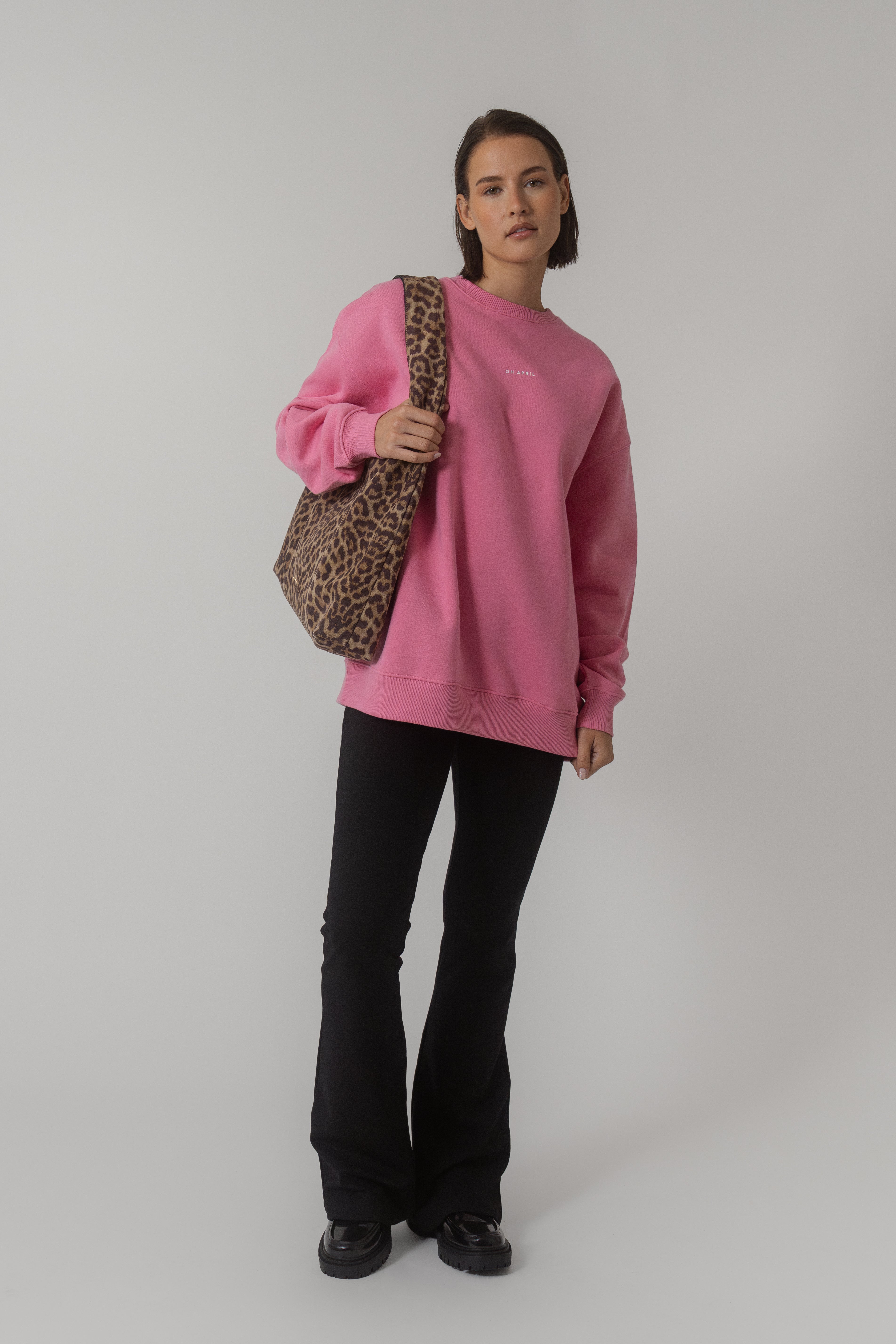 Oversized Sweater Deep Pink