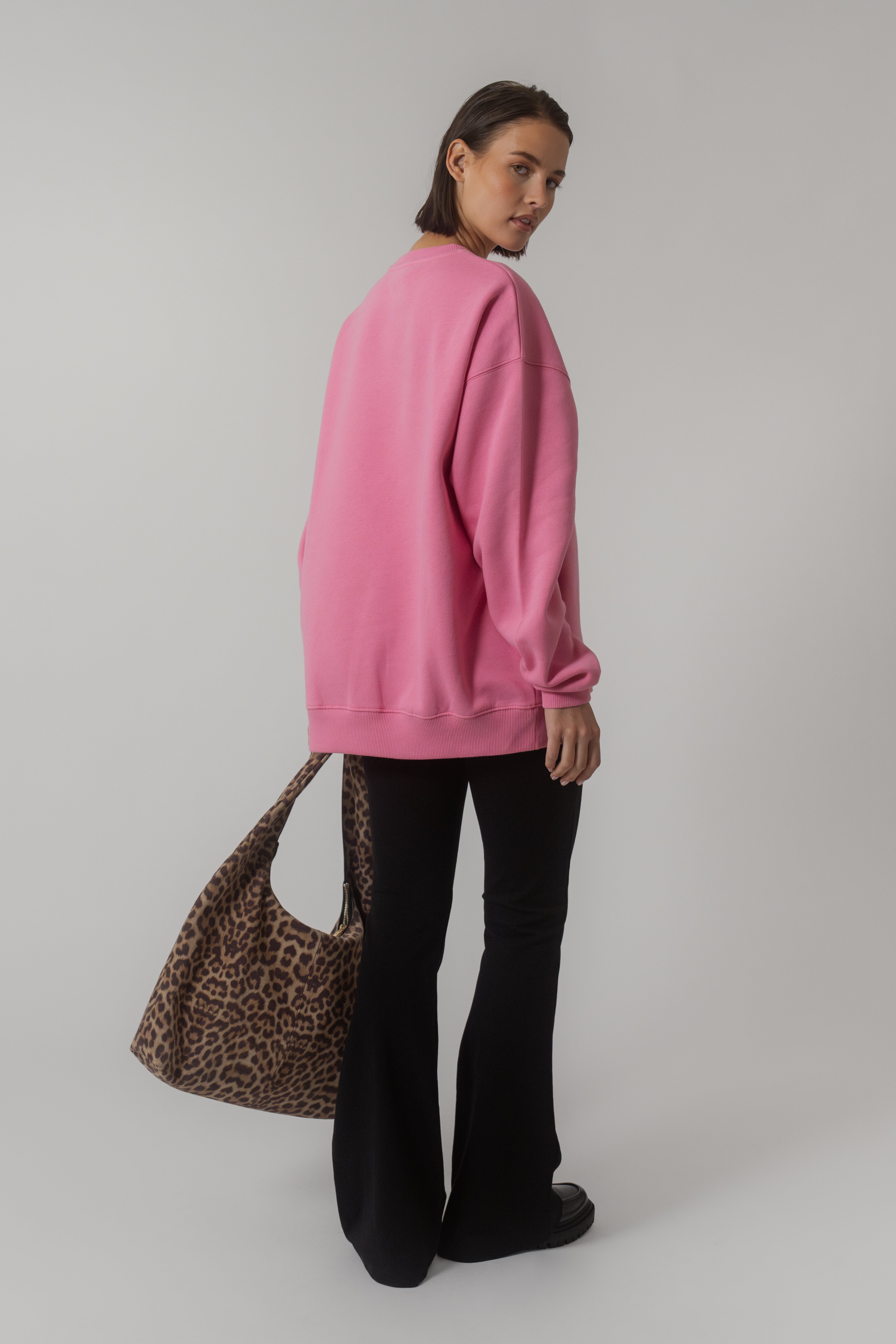 Oversized Sweater Deep Pink