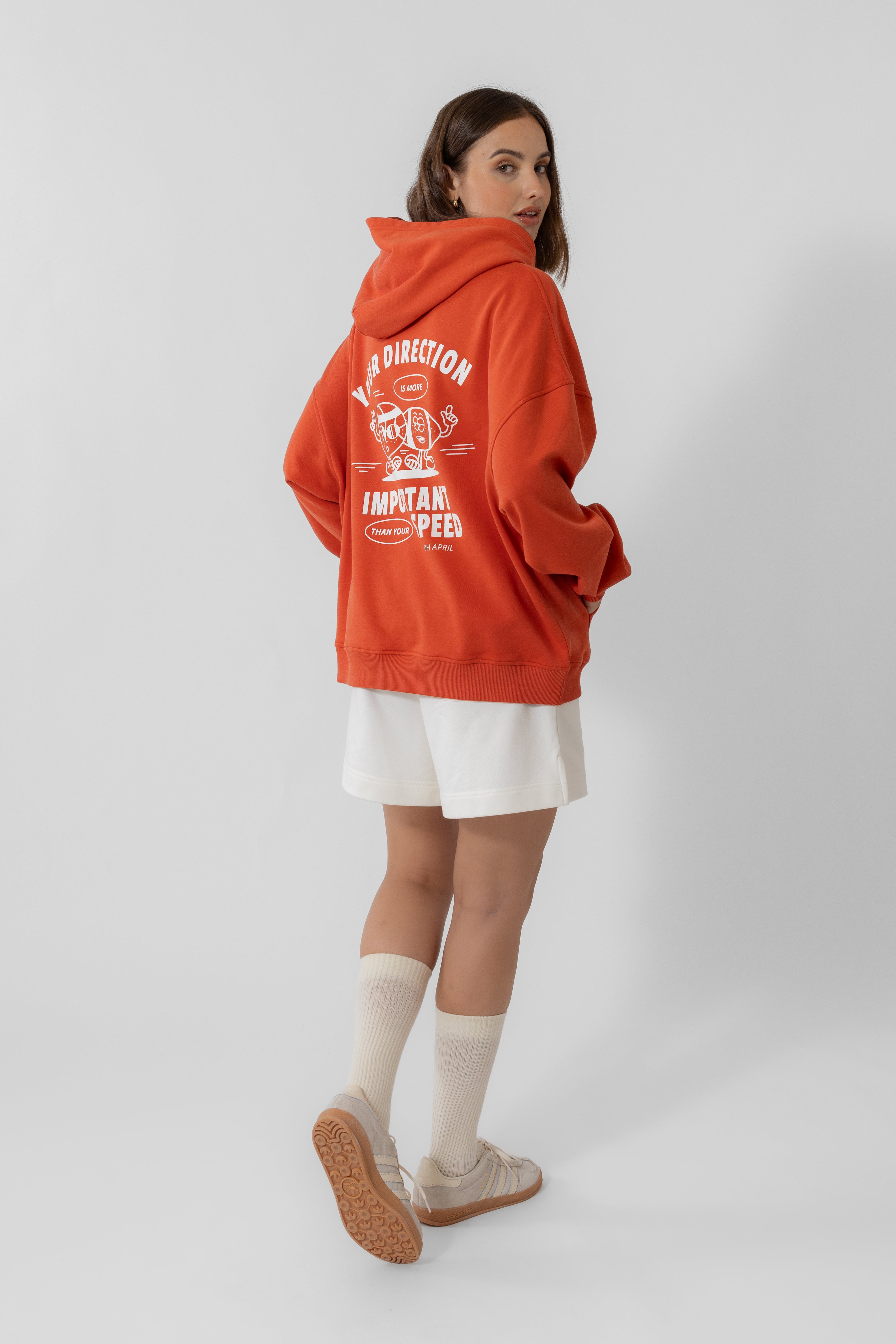 Boyfriend Hoodie Auburn Cartoon