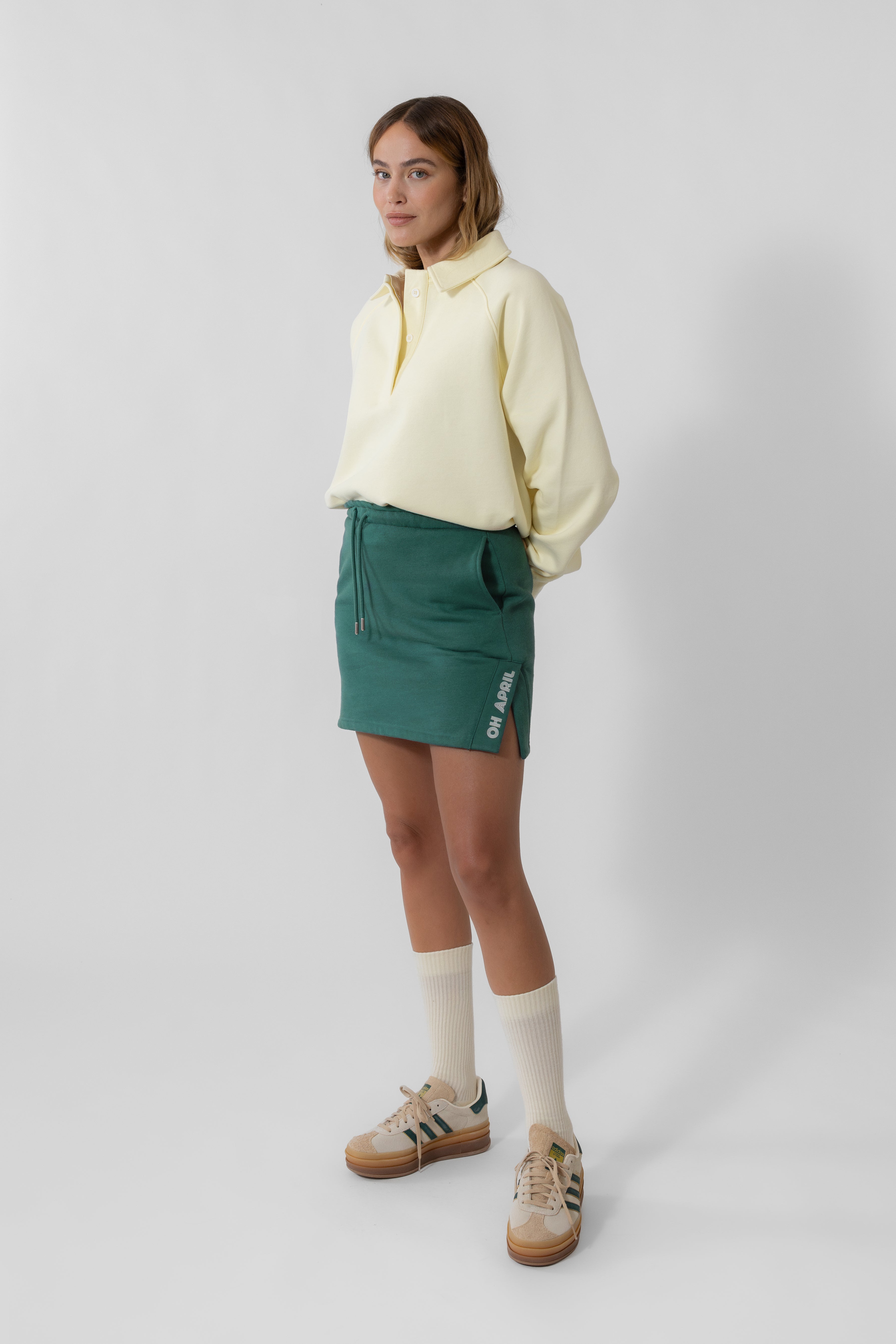 Aron Mini Skirt Forest Green