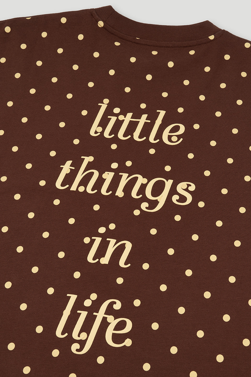 Oversized Longsleeve Little Things Cocoa Dust Polkadot