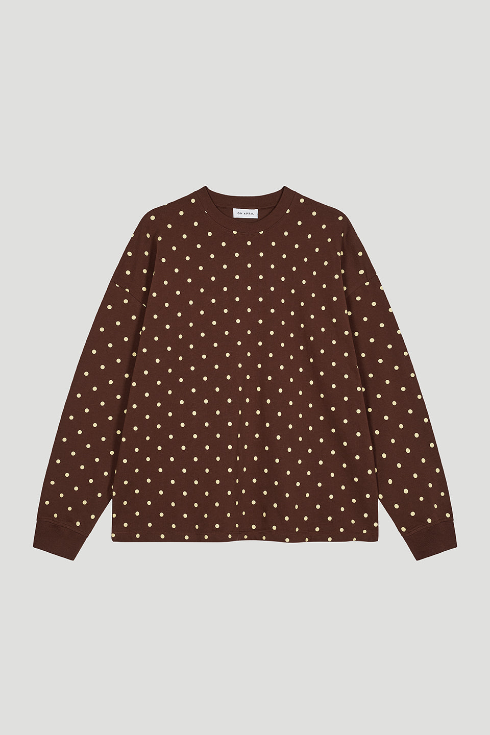 Oversized Longsleeve Little Things Cocoa Dust Polkadot