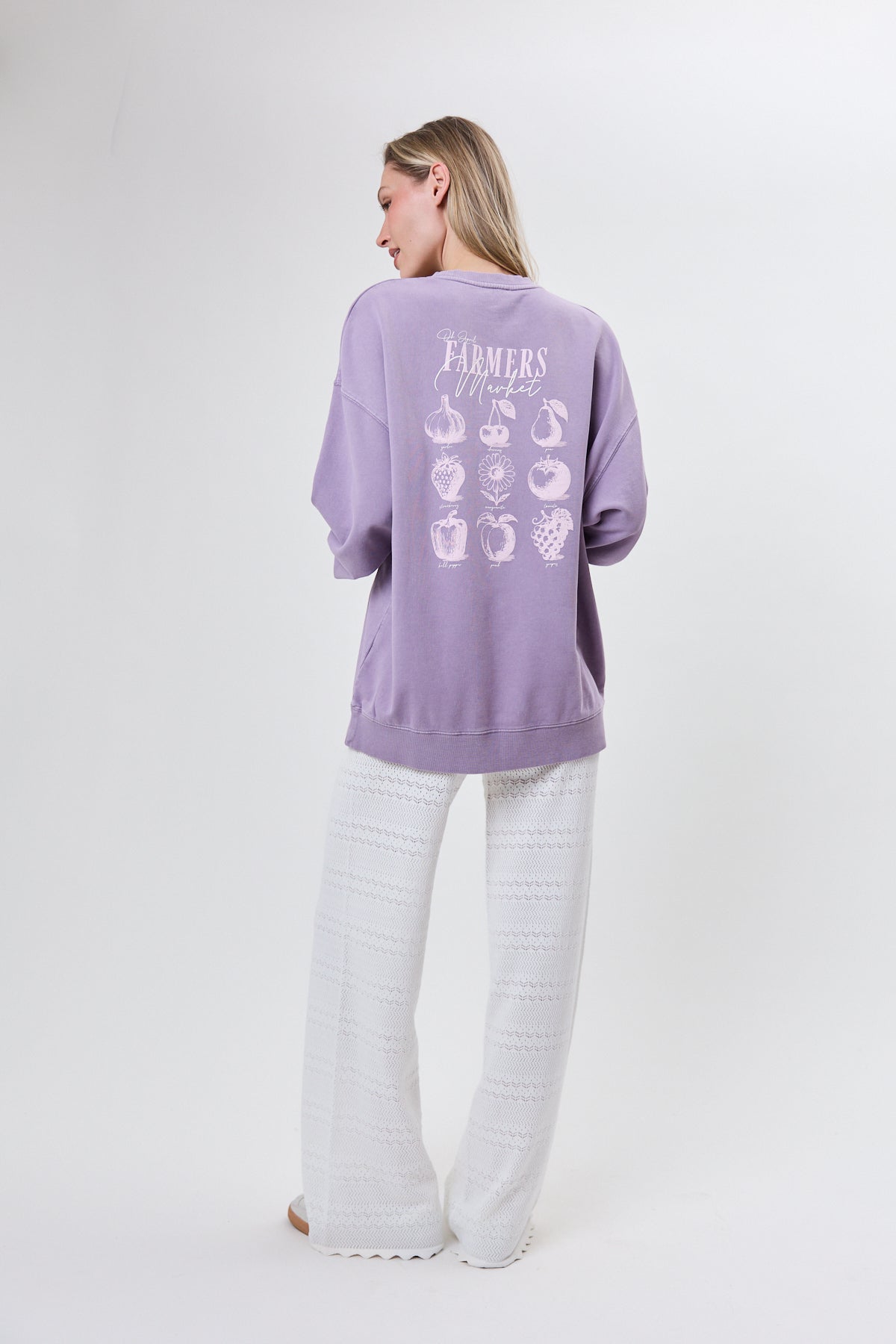 OV Sweater Farmers Market Foggy Lilac Acid