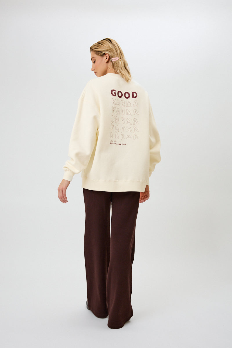OV Sweater Good Karma Off White