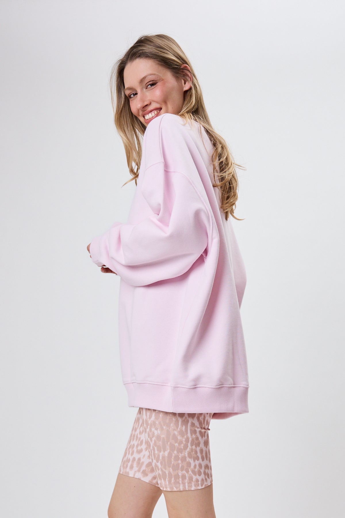 Oversized Sweater Baby Rose