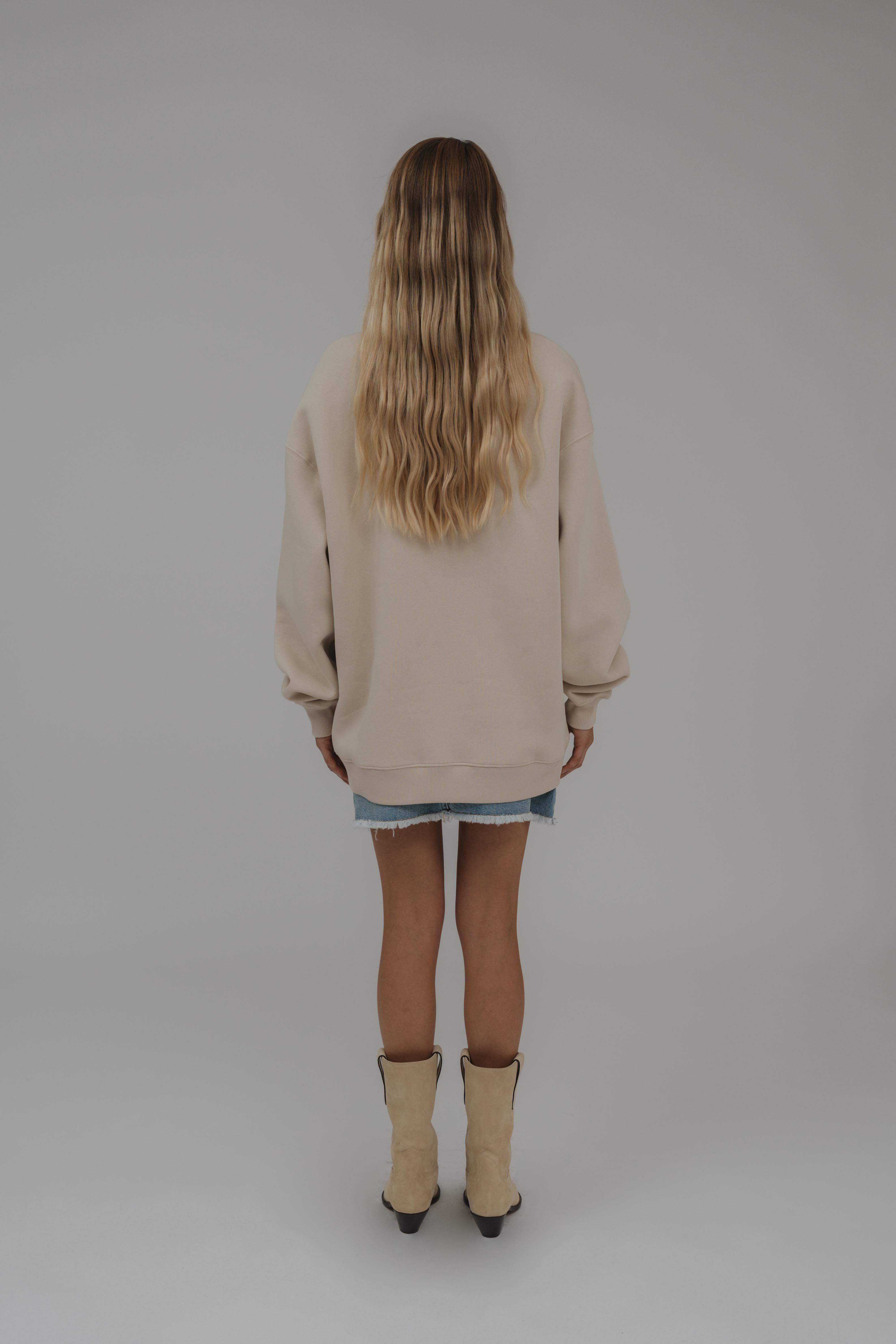 Oversized Sweater Cappuccino Socially Selective