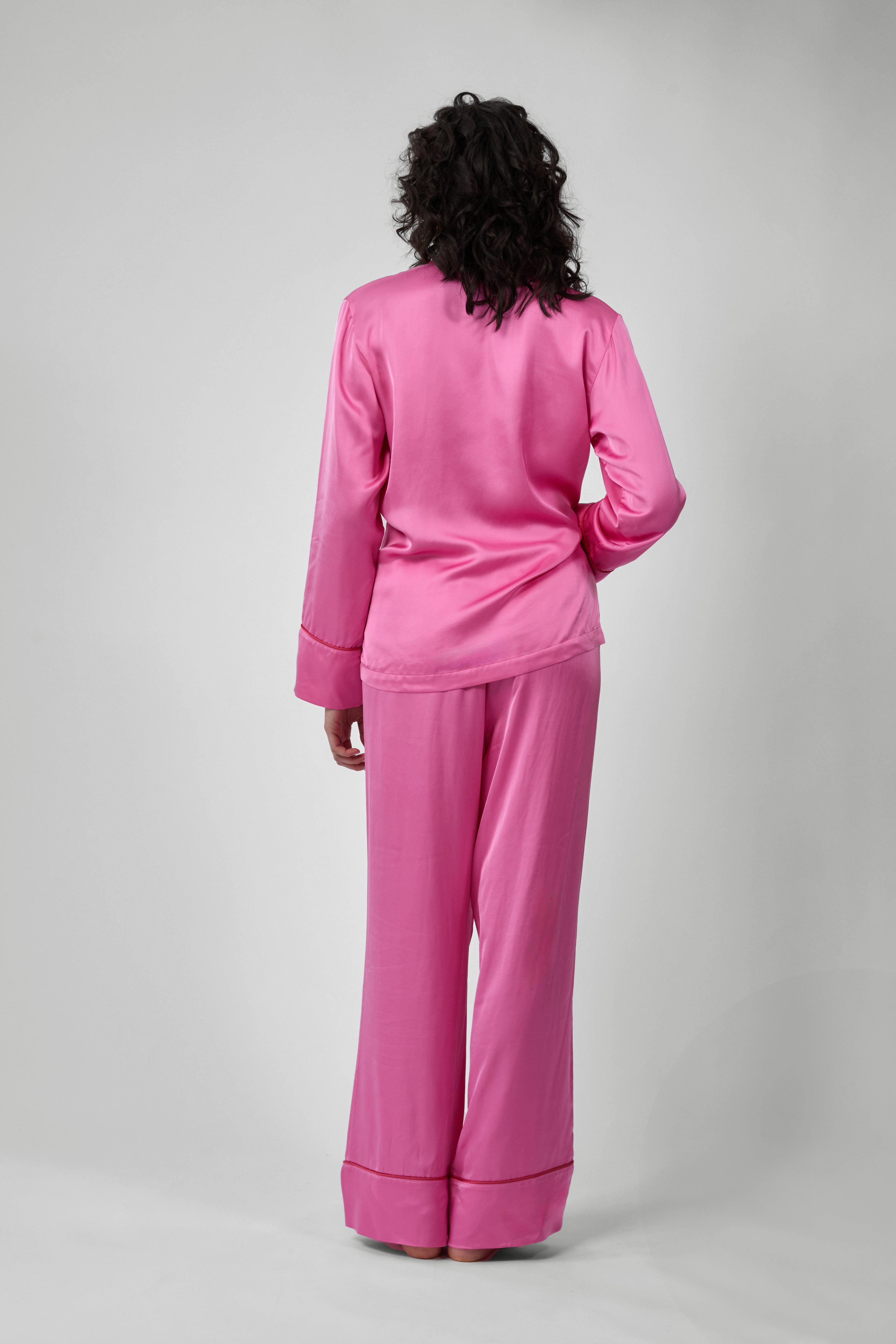 Feja Satin Pyjama Pink / Red