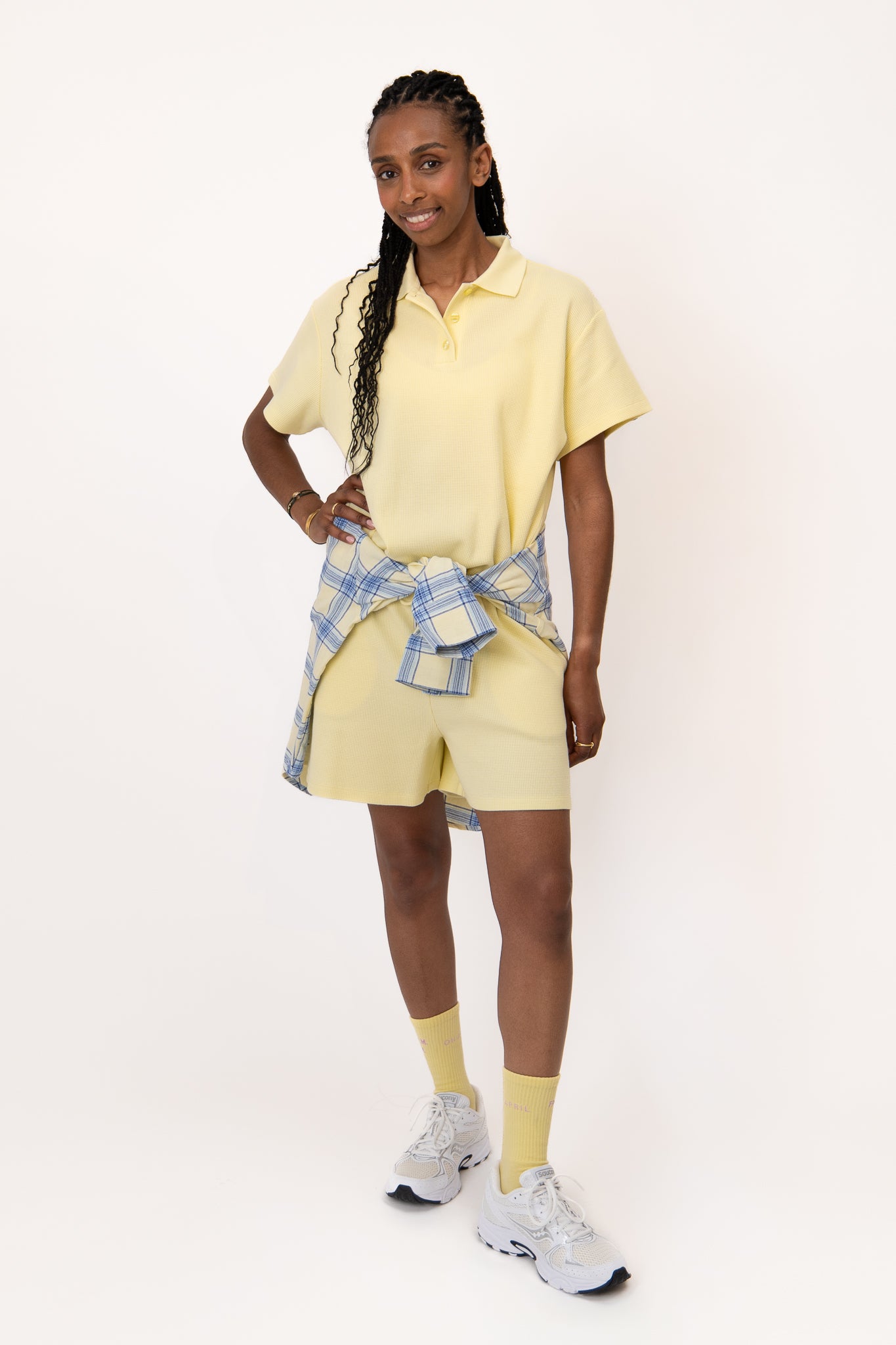 Lotta Ripped Socks Butter Yellow