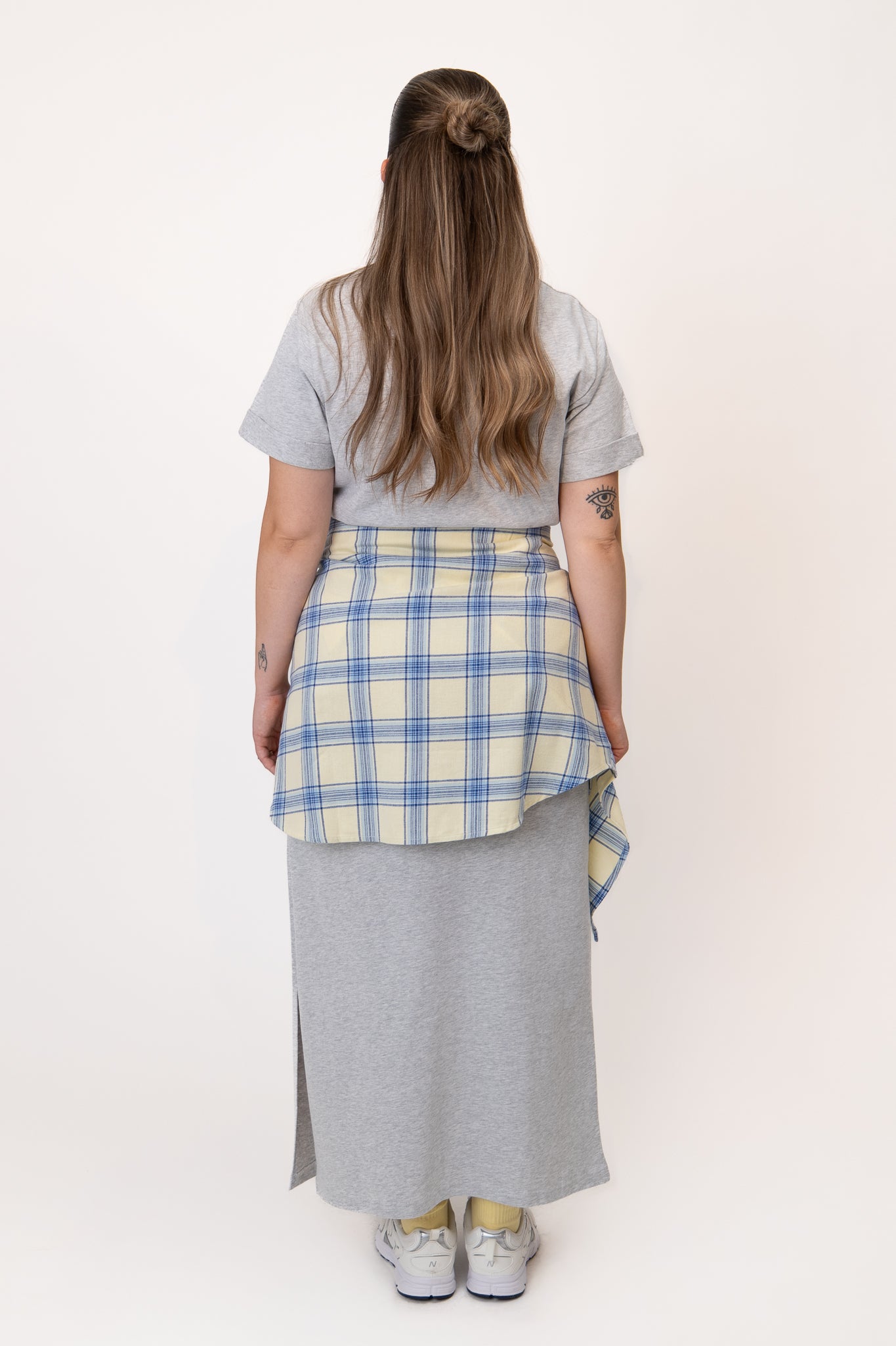 Juli Maxi T-Shirt Dress Grey Melange