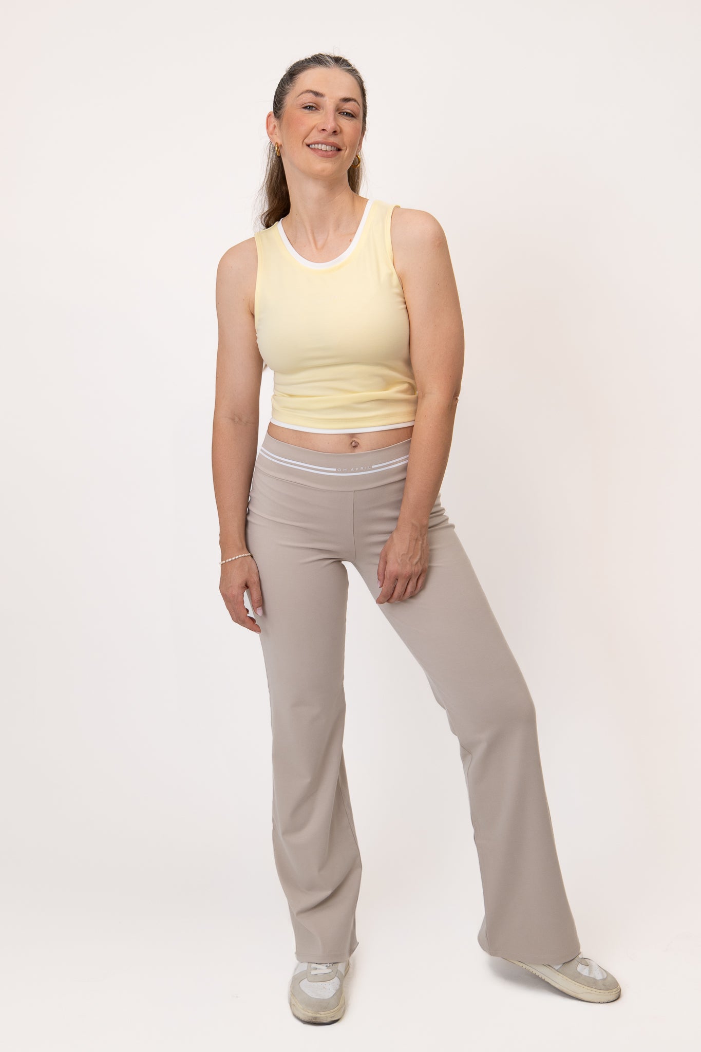 Jasmin Flared Leggings Taupe