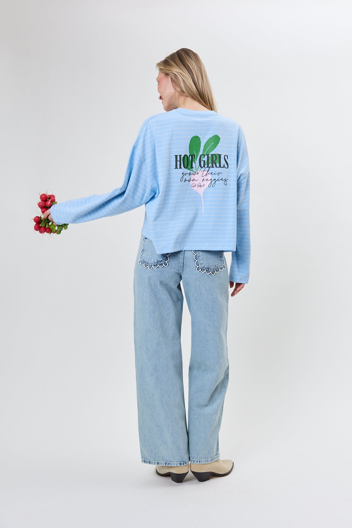 Regular Longsleeve Hot Girls Sky Blue
