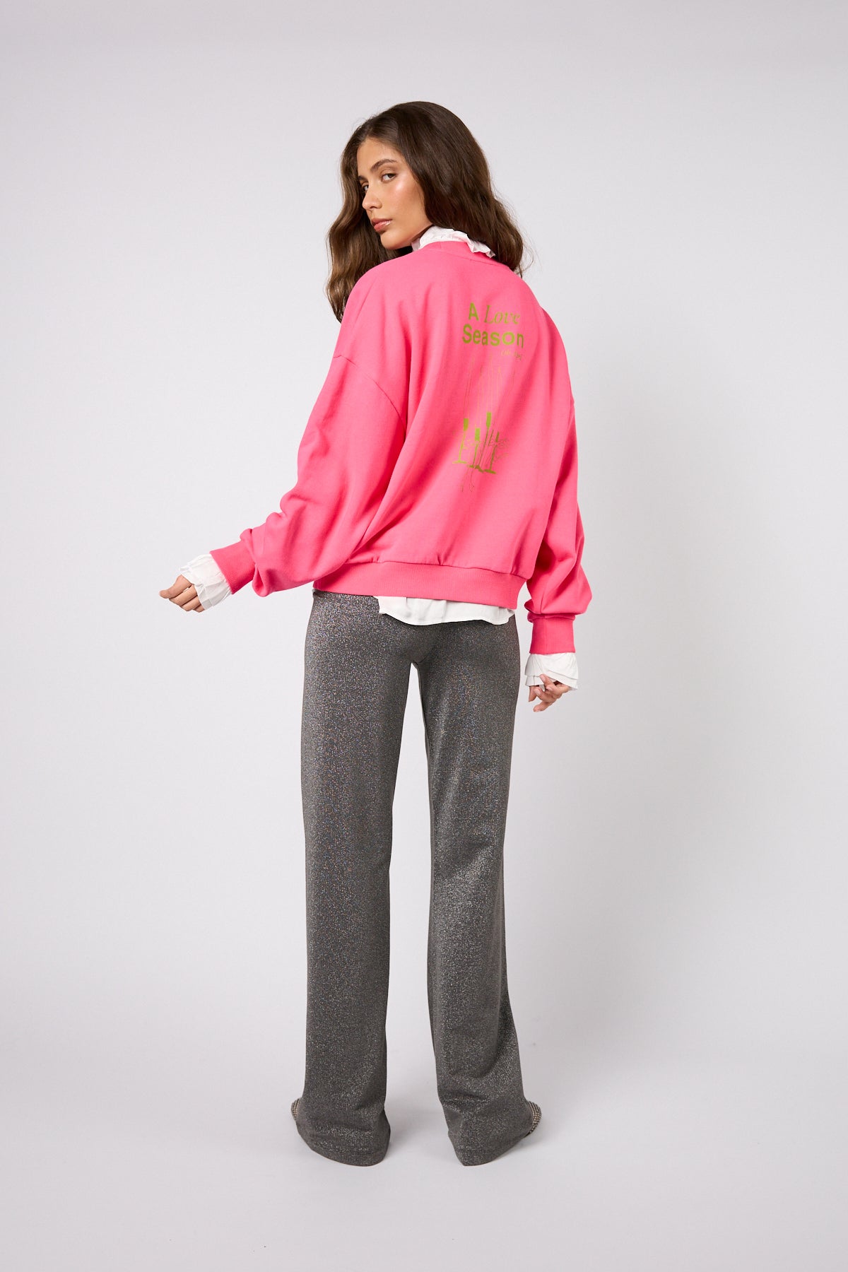 Regular Sweater Love Season Dark Rose