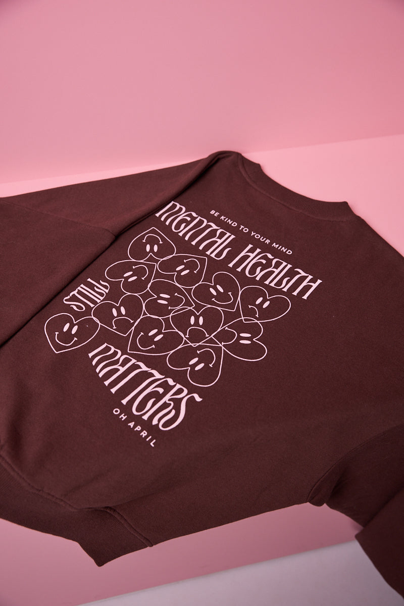 Regular Sweater Mental Health Brown