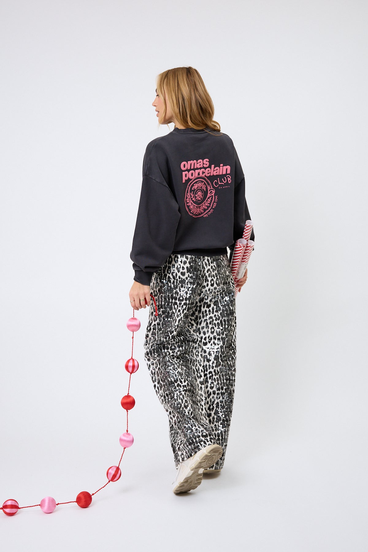 Regular Sweater Porcelain Dark Grey Acid