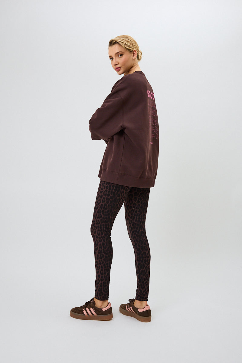 Rita Leggings Leo Truffle