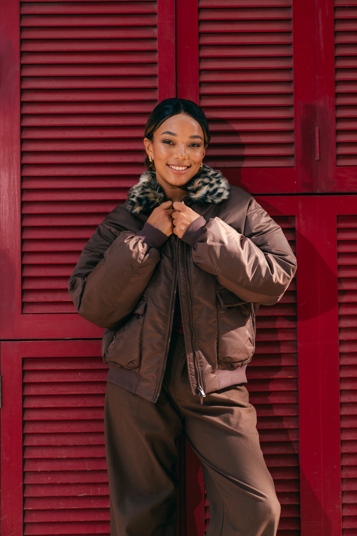 Runa Bomberjacket Dark Brown