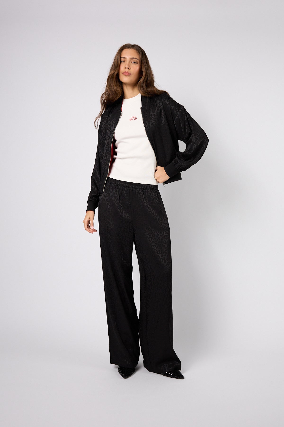 Saela Trackpants Leo Black