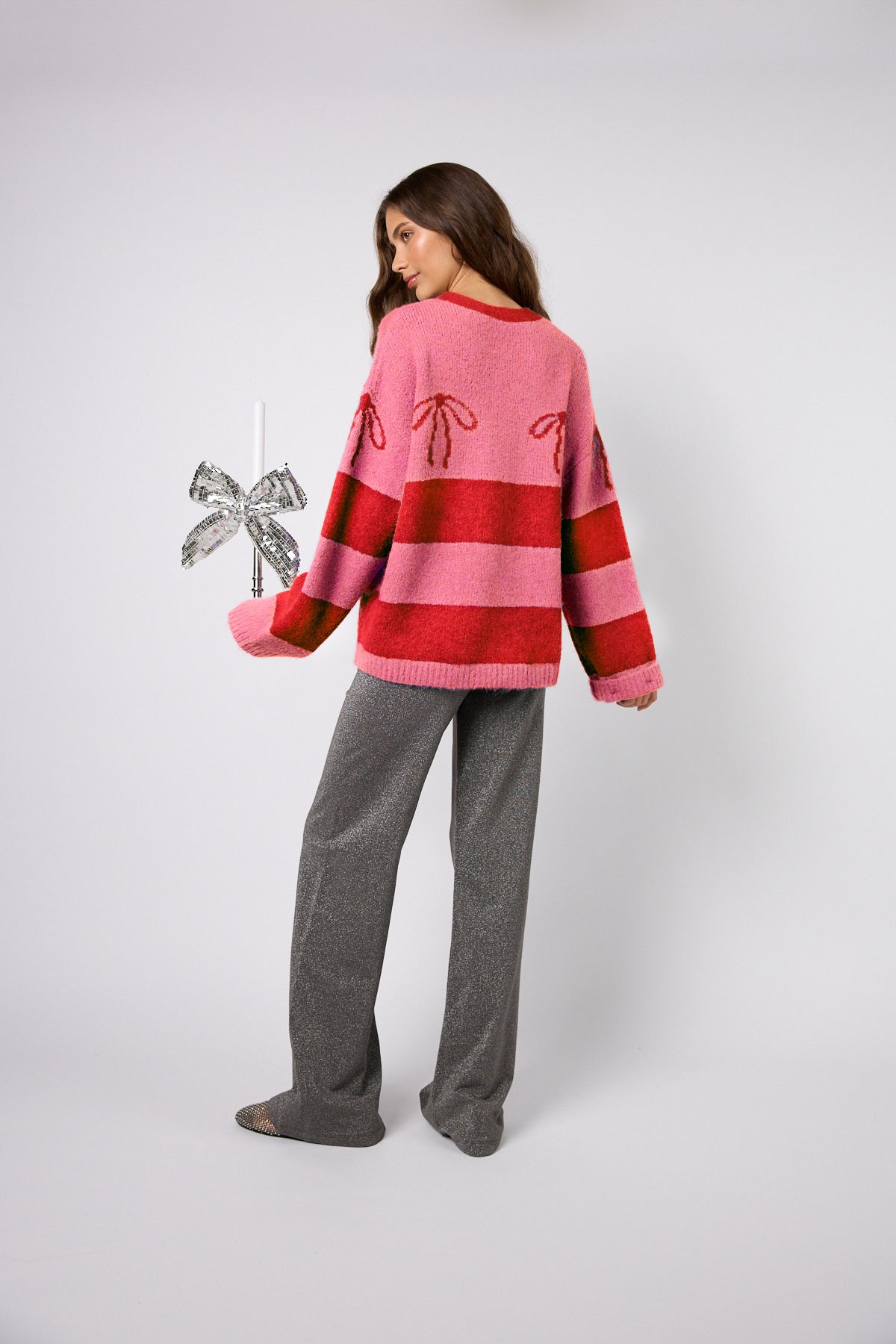 Santi Knit Jumper Dark Rose/Crimson