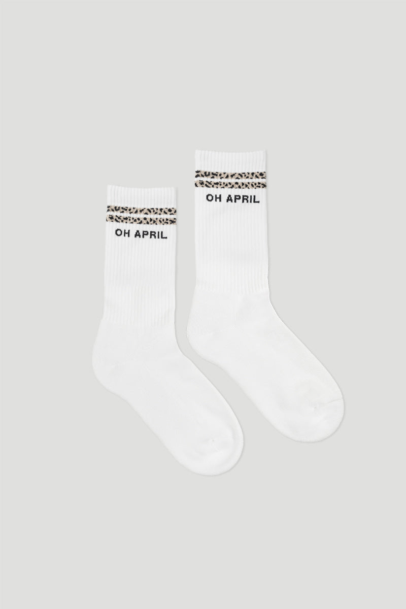 Socks Stripes White / Leo