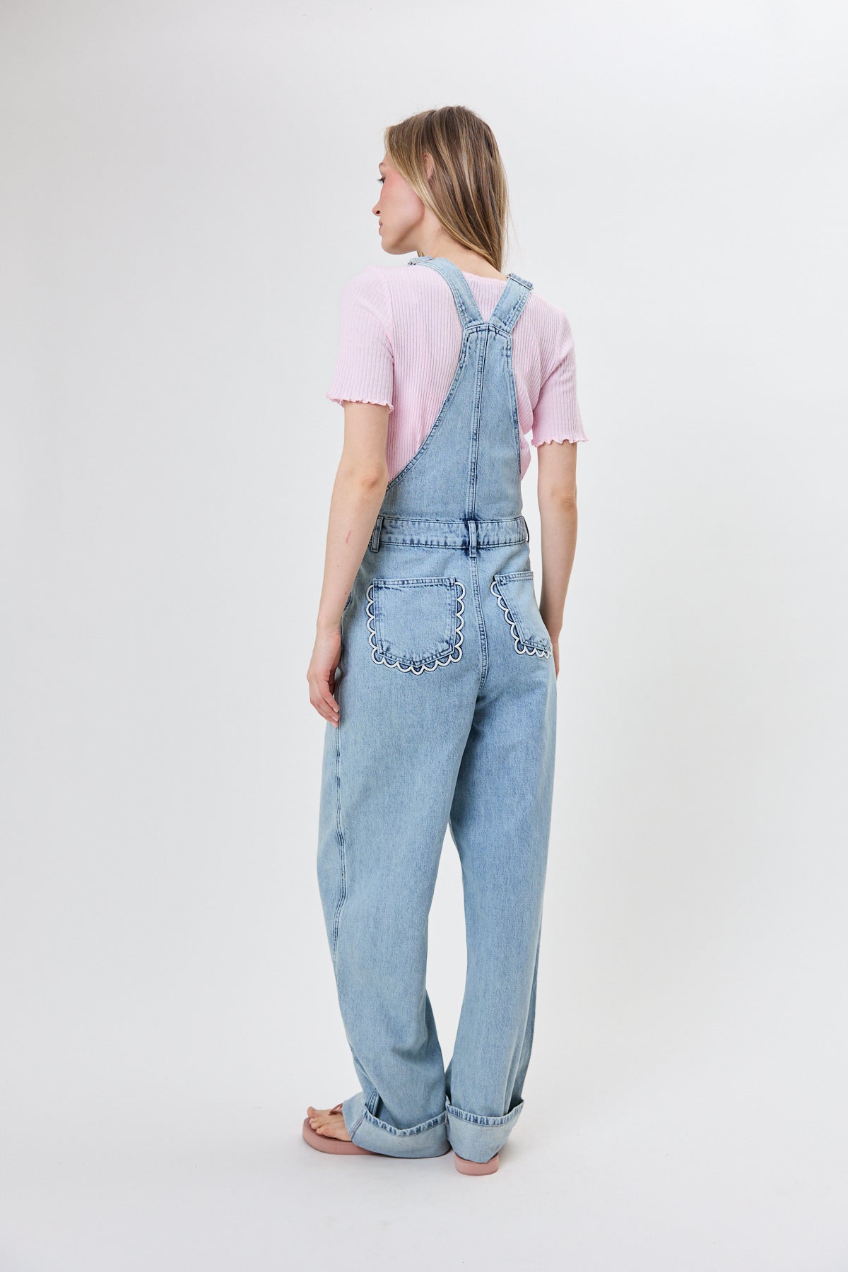 Solei Denim Overall Light Blue Wash