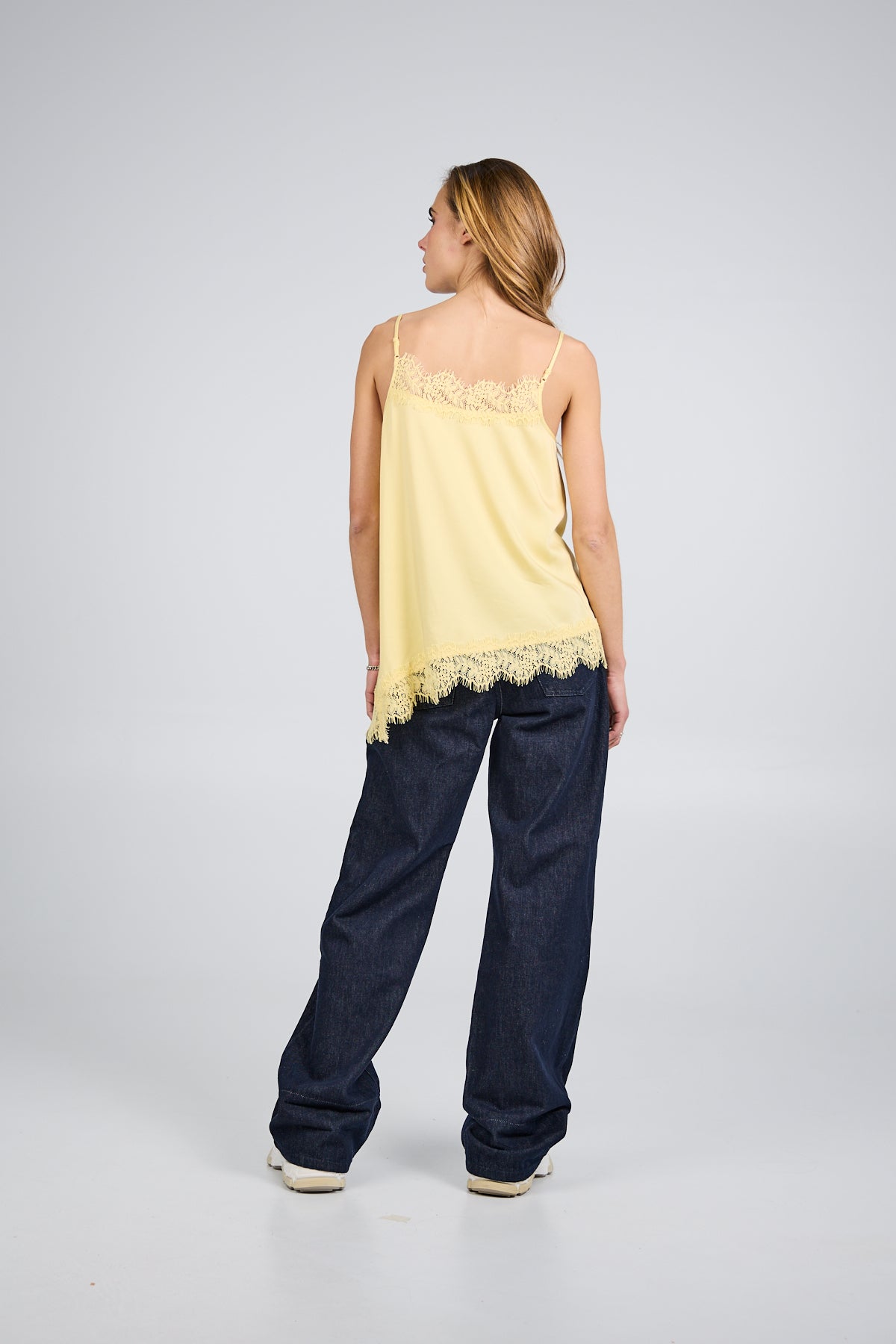 Tami Satin Top Butter Yellow