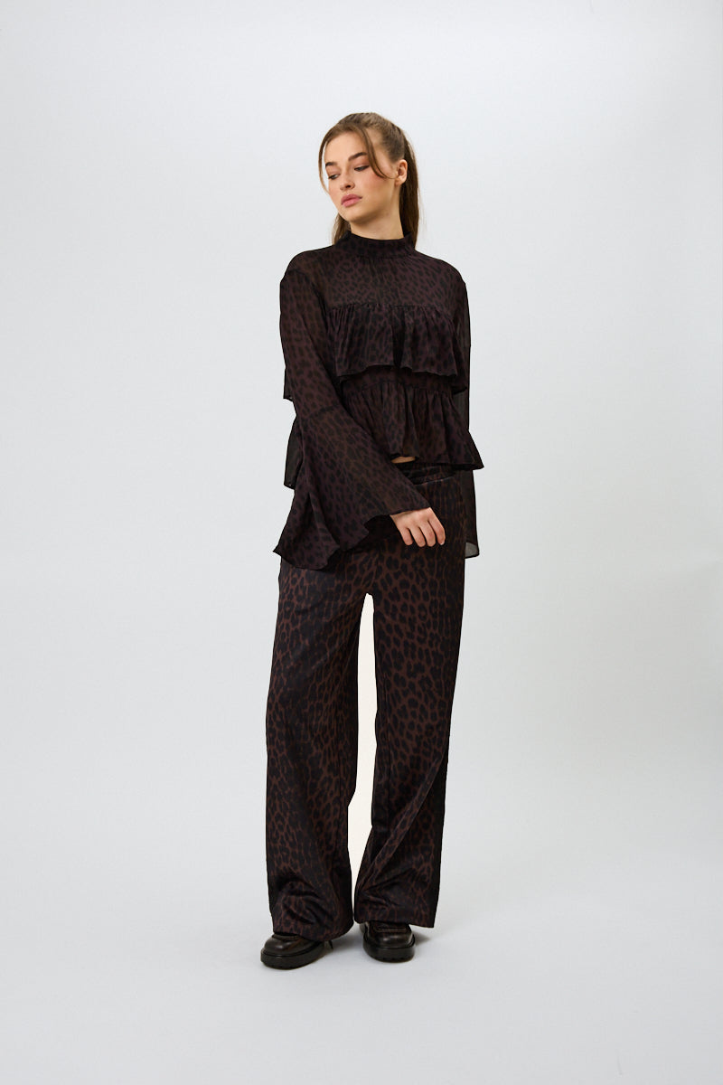 Tessa Blouse Leo Truffle