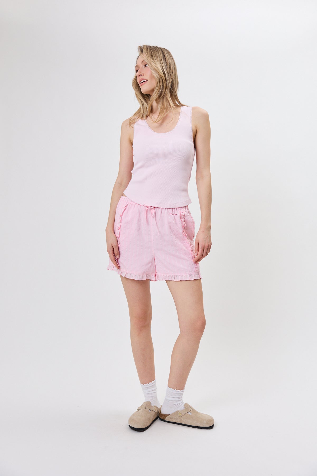 Vale Volant Shorts Baby Rose
