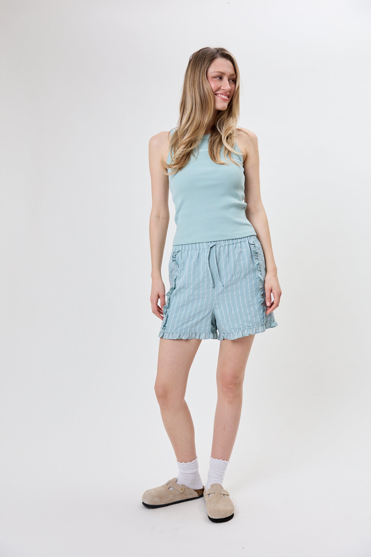 Vale Volant Shorts Sage