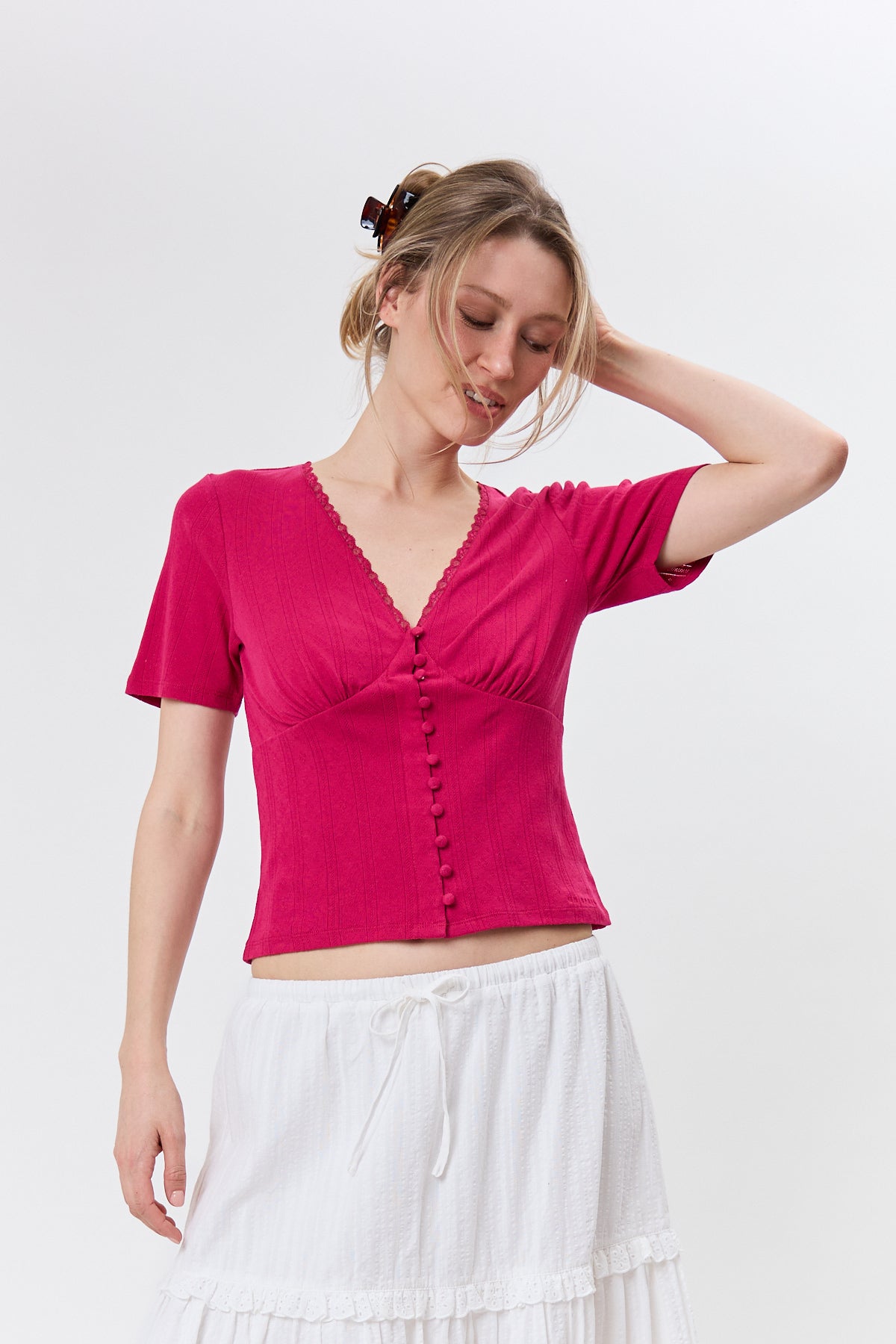 Vianne Tight T-Shirt Berry Whip