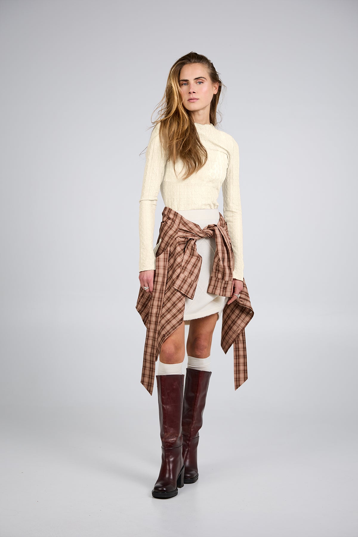 Pre-Order: Zahara Lace Longsleeve Off White