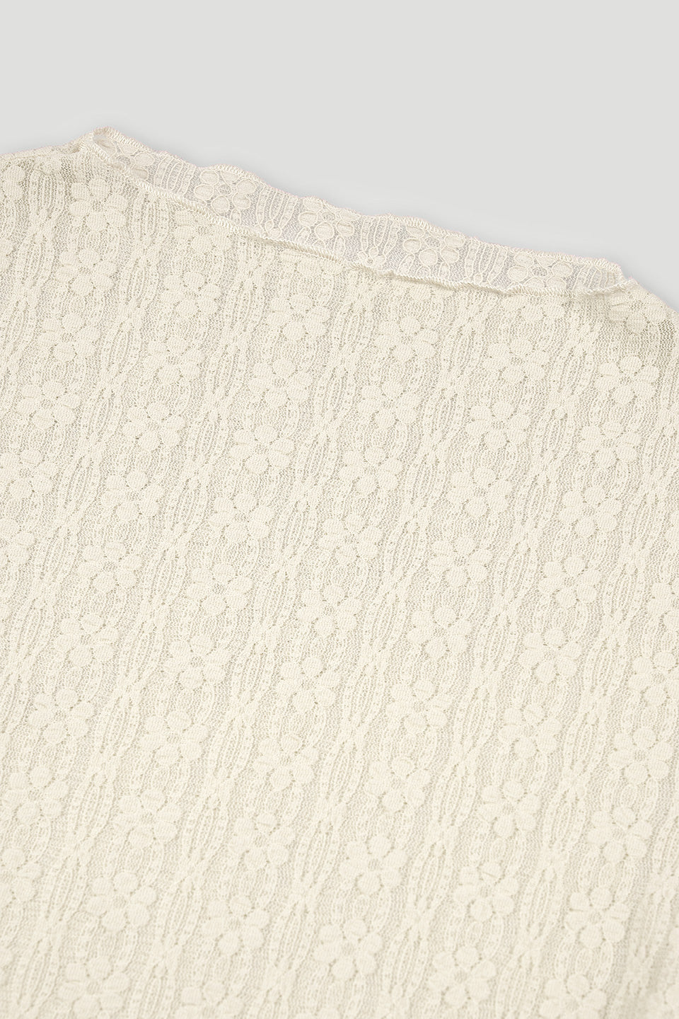 Pre-Order: Zahara Lace Longsleeve Off White