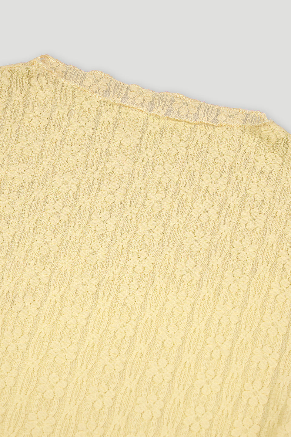 Pre-Order: Zahara Lace Longsleeve Butter Yellow
