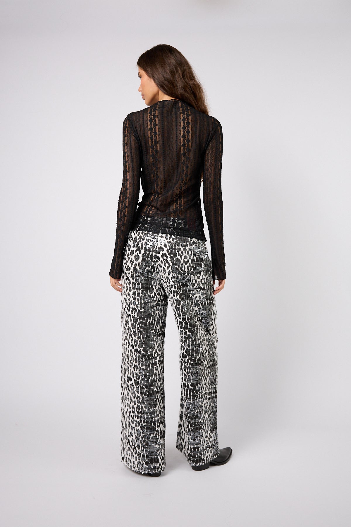 Zahara Lace Longsleeve Black