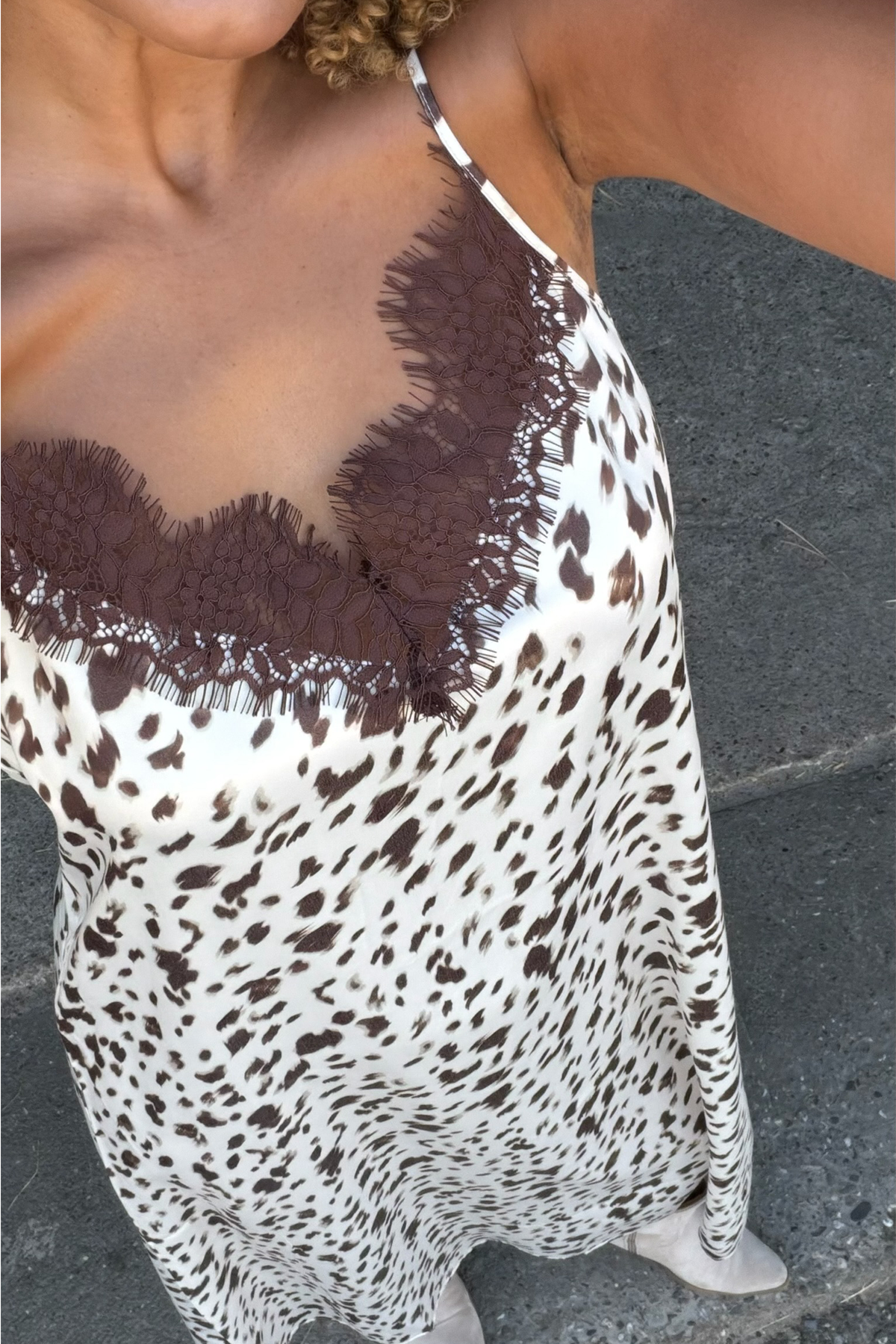 Alma A-Line Dress Cow