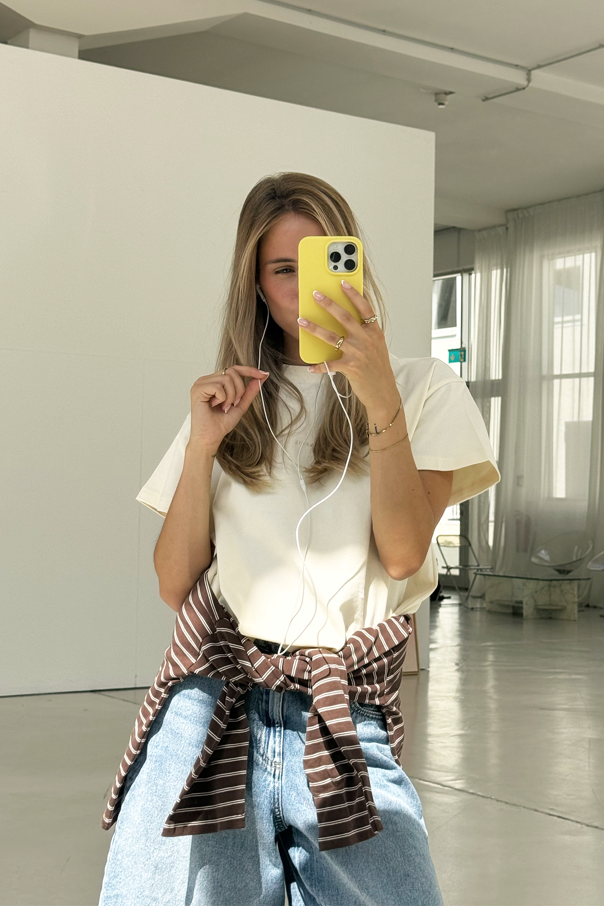 Ella Boxy T-Shirt Off White