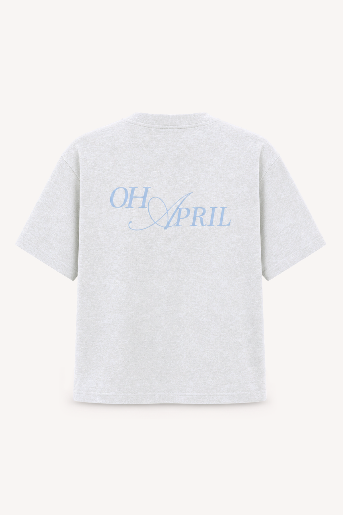 Ella Boxy T-Shirt Oh April Grey Melange