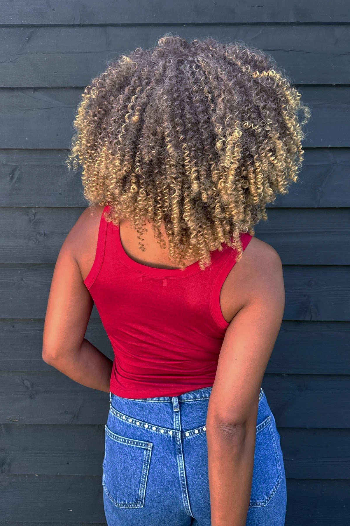 Slim Fit Tanktop aus Modal-Mix – Cherry Red