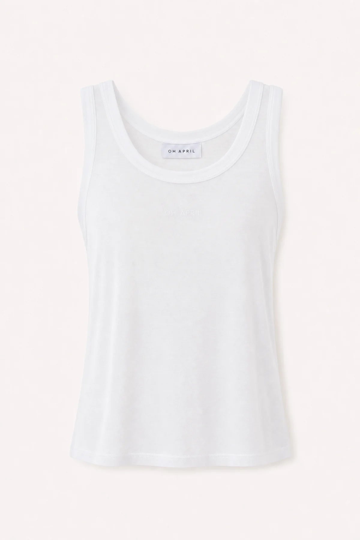 Slim Fit Tanktop aus Modal-Mix – Off White