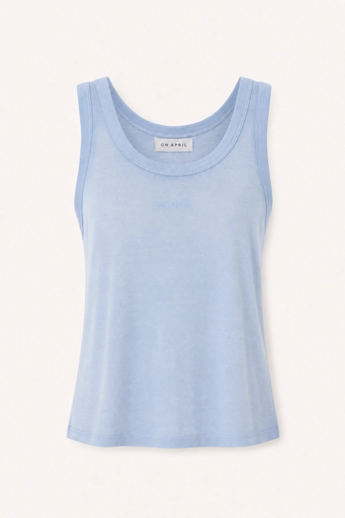 Slim Fit Tanktop aus Modal-Mix – Sky Blue